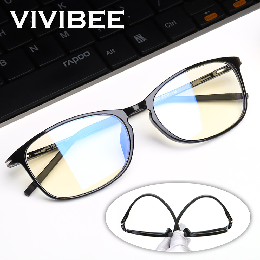 Gaming Glasses Tinted - VIVIBEE Kacamata Anti Cahaya Biru Pria