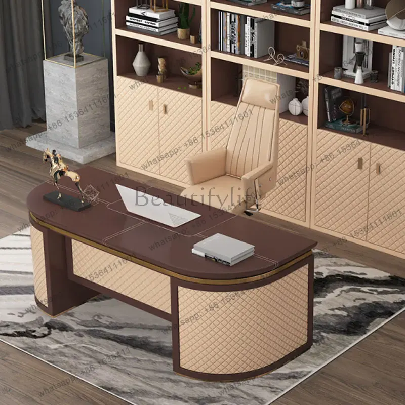 Gaming Accessories Officeworks - Meja Komputer LJY Nordic dengan Laci