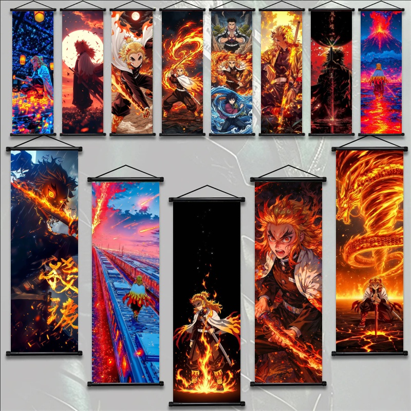 Gaming Accessories Anime - Demon Slayer Kyojuro Rengoku HD Print