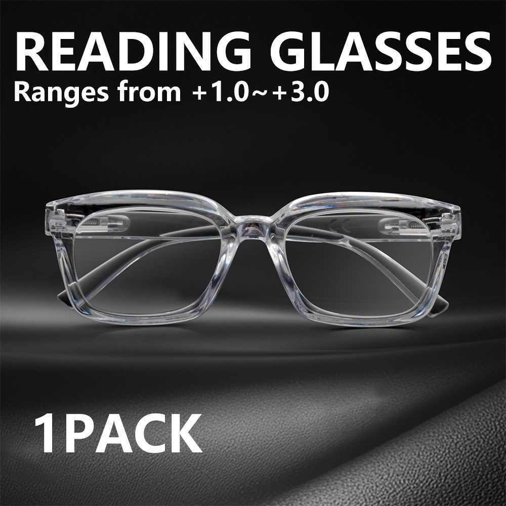 Gaming Glasses Tinted - Kacamata Baca Persegi Modis, Anti Cahaya