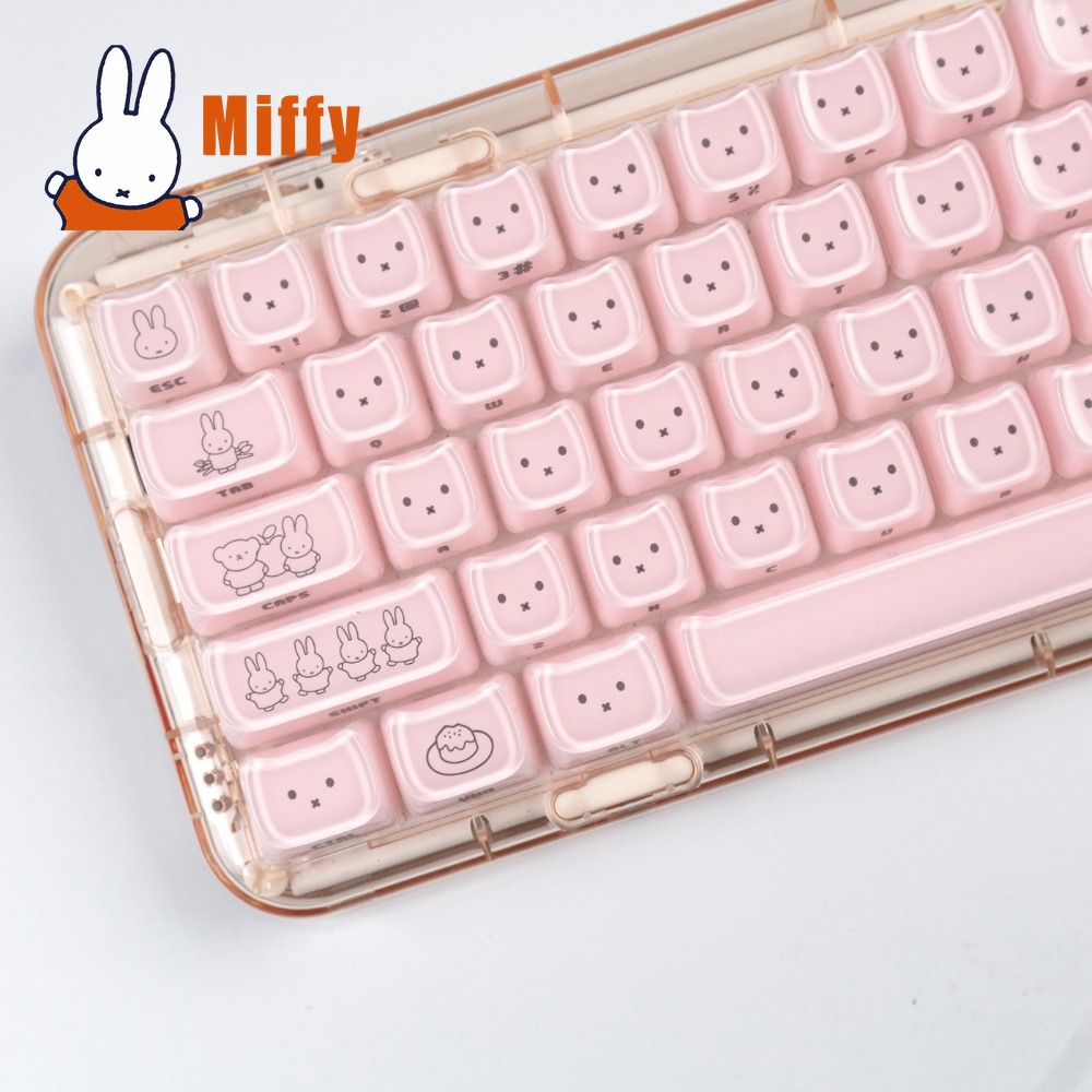 Kawaii Miffy Keycaps Penutup K - Gaming Accessories Kawaii ulasan dan harga