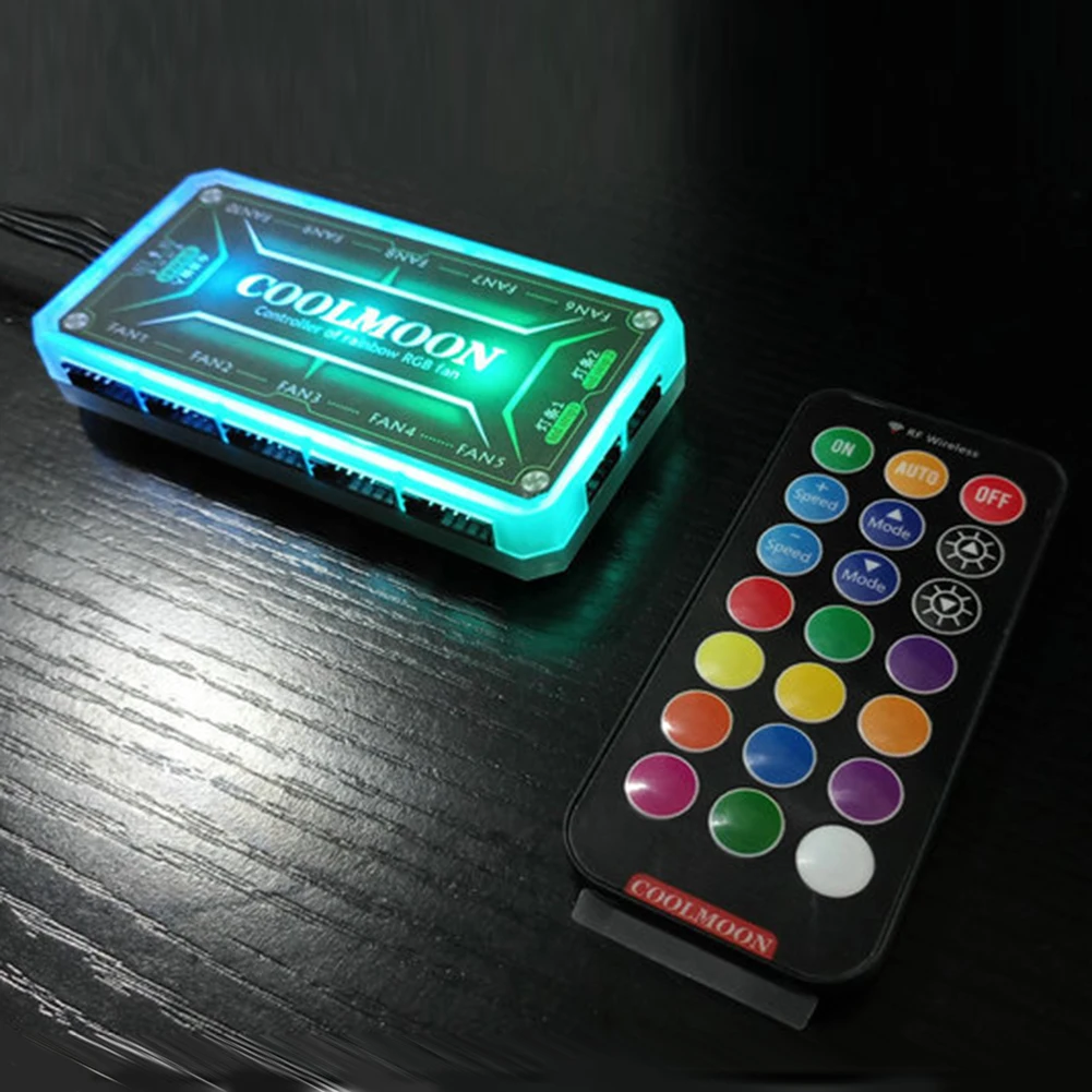 COOLMOON pengontrol RGB 12V 5A - Fan Hub Rgb Controller ulasan dan harga