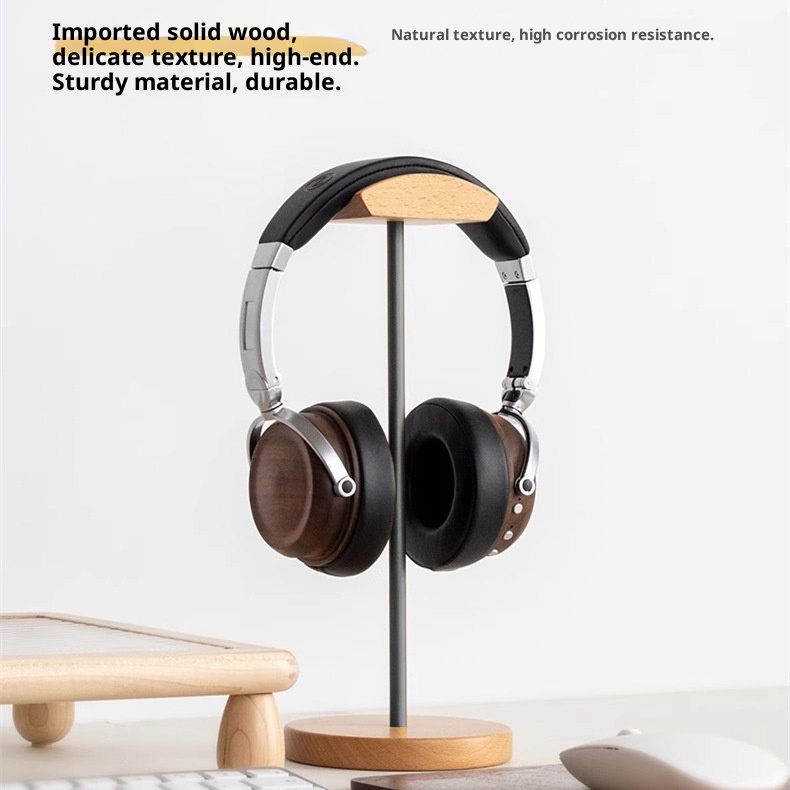 Penyangga Headphone Kayu Walnu - Gaming Accessories For Setup ulasan dan harga