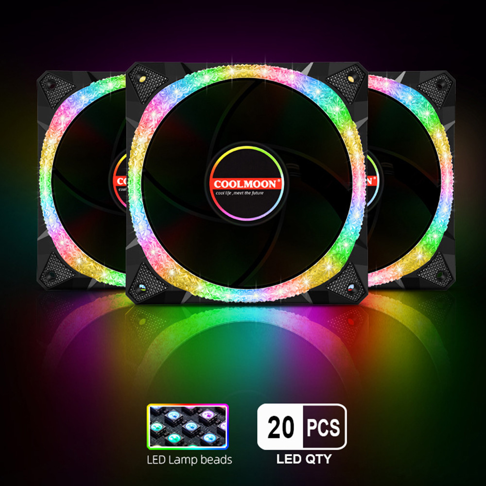 Kipas Pendingin LED RGB 120Mm  - Fan Hub Rgb Controller ulasan dan harga