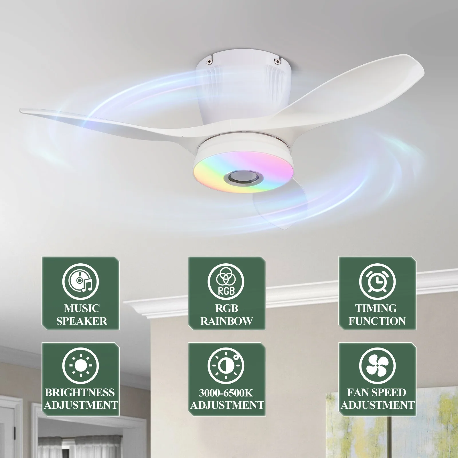 Lampu Kipas Angin Plafon Cerda - Fan Hub Rgb Controller ulasan dan harga