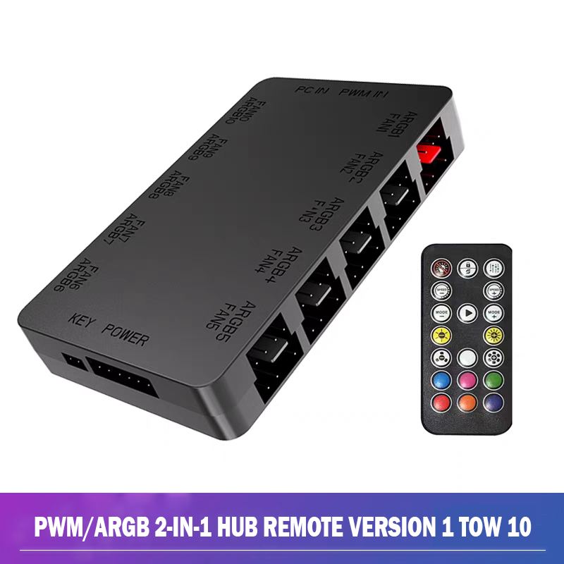 Adaptor Kipas 10 Port 5V 3PIN  - Fan Hub Rgb Controller ulasan dan harga