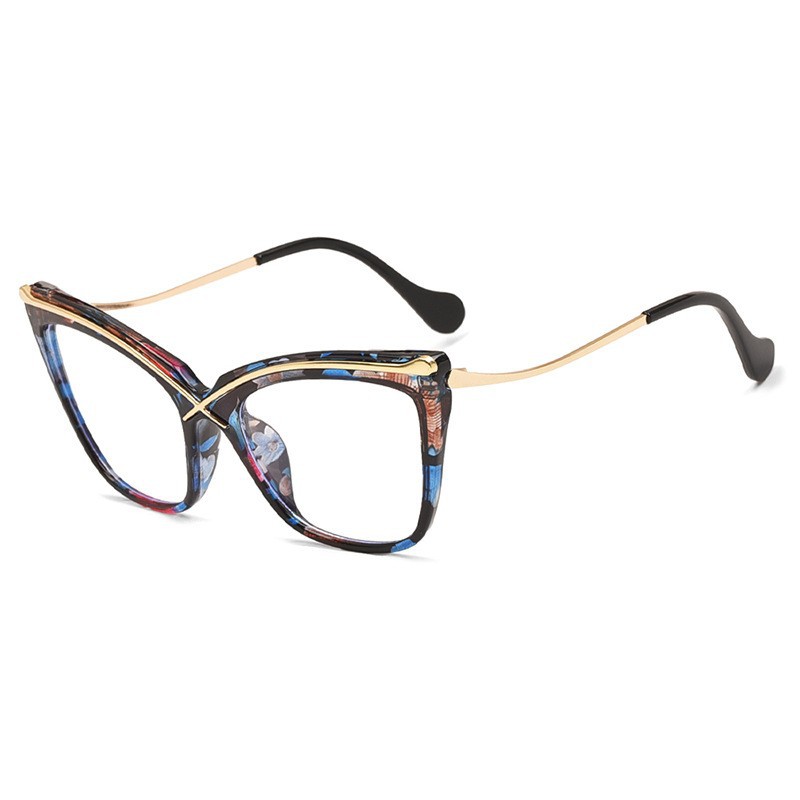 Kacamata Vintage X Cat Eye Bin - Gaming Glasses Tinted ulasan dan harga