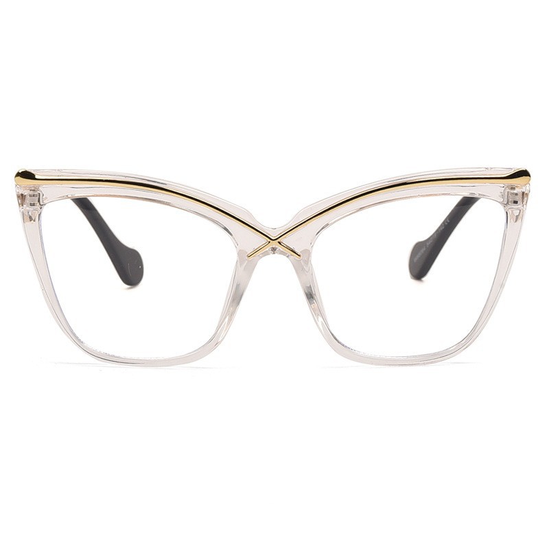 Kacamata Vintage X Cat Eye Bin - Gaming Glasses Tinted ulasan dan harga