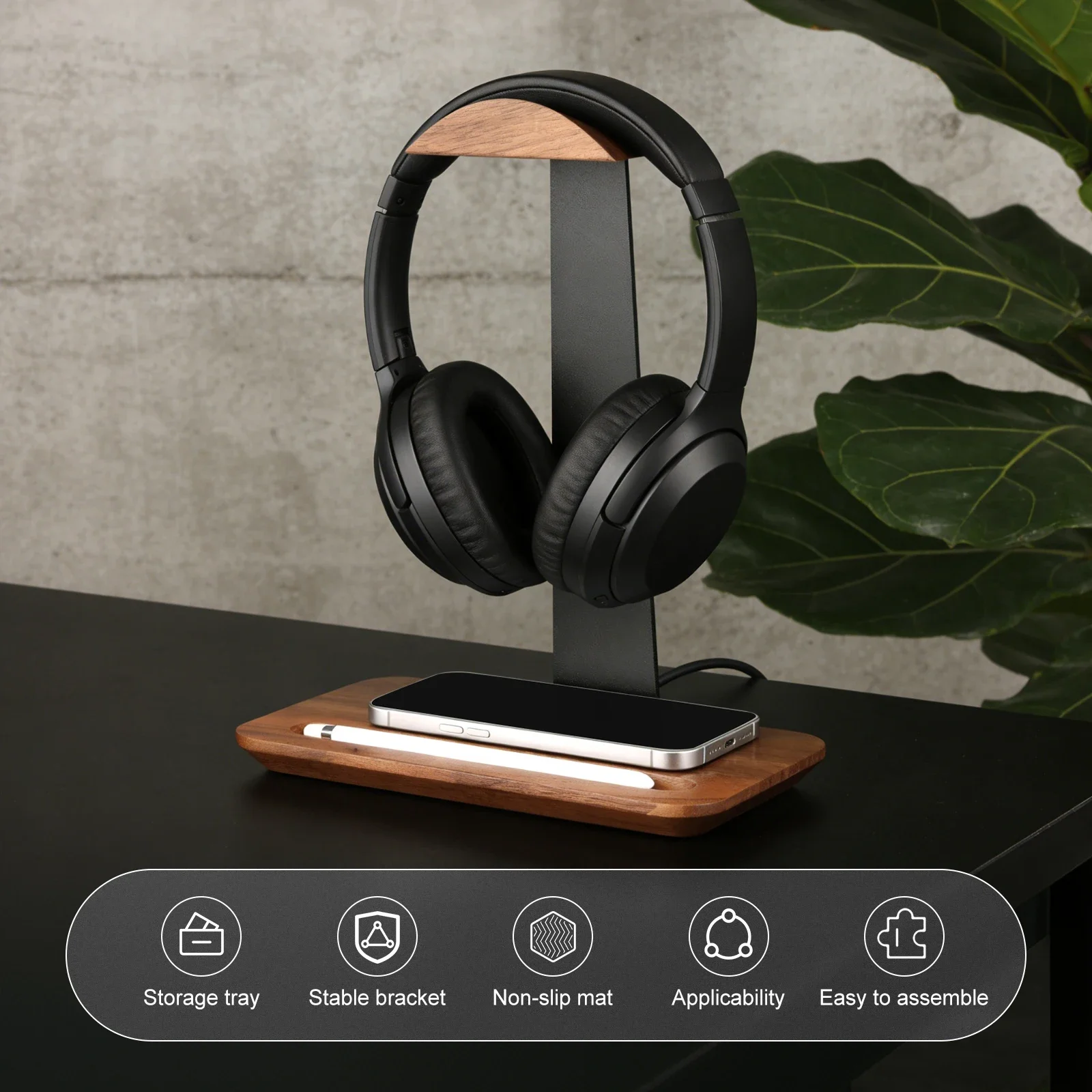 Penyangga Headphone Kayu Unive - Gaming Accessories For Setup ulasan dan harga