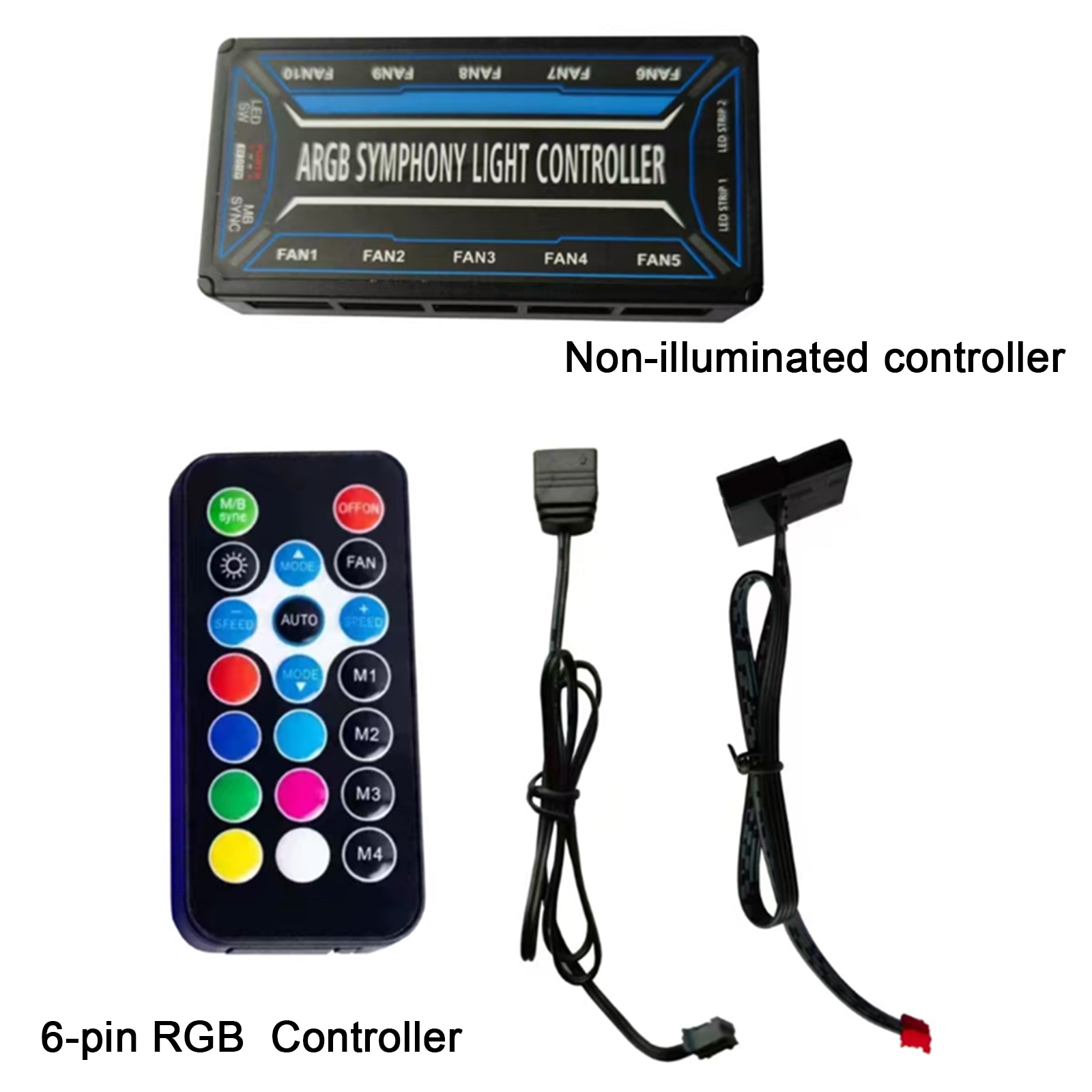 Splitter Kipas Casing PC 6Pin  - Fan Hub Rgb Controller ulasan dan harga