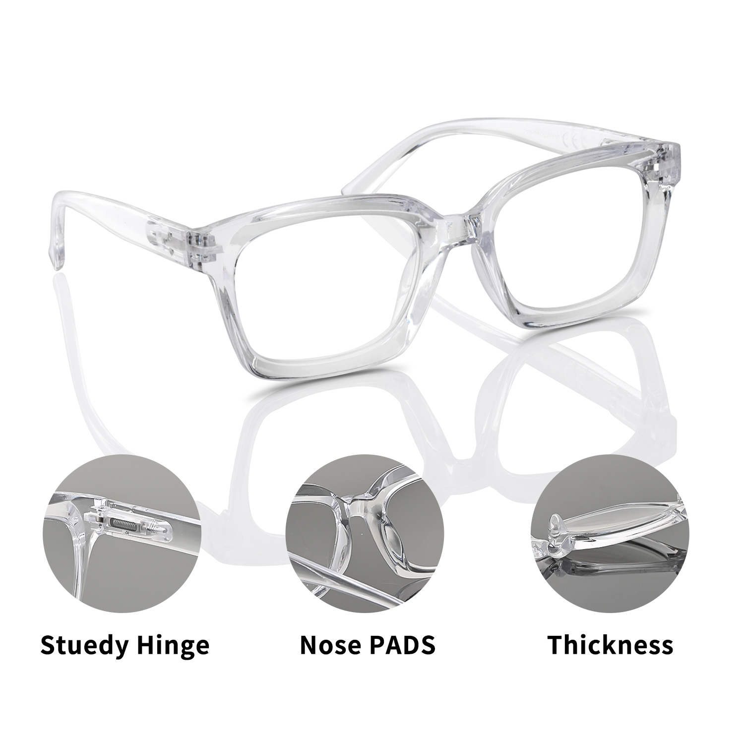 Kacamata Baca Persegi Modis, A - Gaming Glasses Tinted ulasan dan harga
