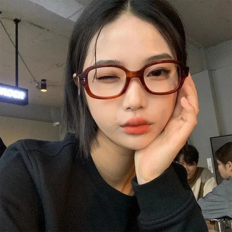 Kacamata Miopia Persegi Retro  - Gaming Glasses Tinted ulasan dan harga