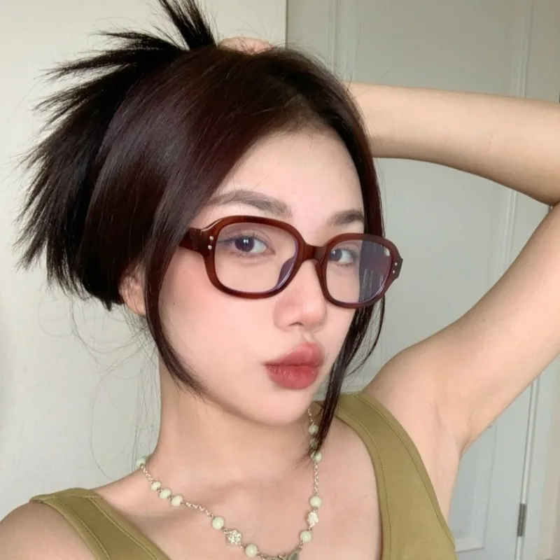 Kacamata Miopia Persegi Retro  - Gaming Glasses Tinted ulasan dan harga