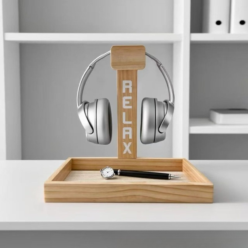 Penyangga Headset Gaming Kayu, - Gaming Accessories Organizer ulasan dan harga