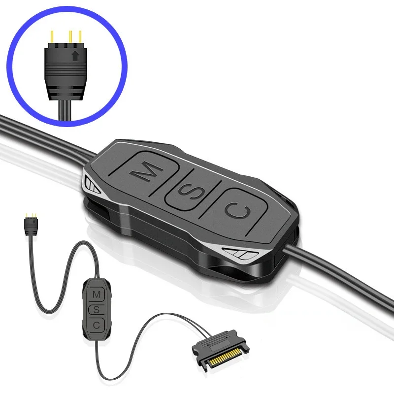 ARGB pengontrol Led 5V 3pin ke - Fan Hub Rgb Controller ulasan dan harga