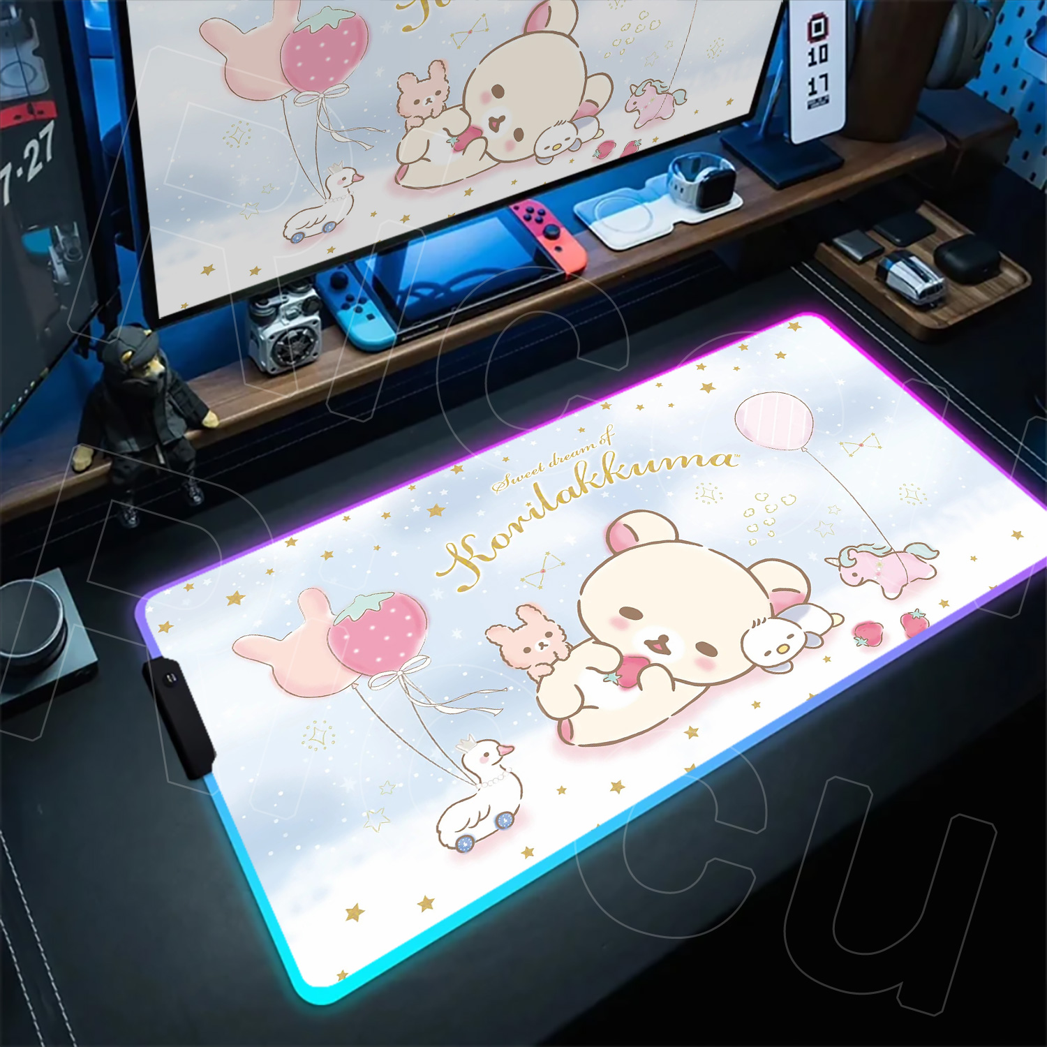 RGB Rilakkuma Besar XXL Kawaii - Gaming Accessories Officeworks ulasan dan harga